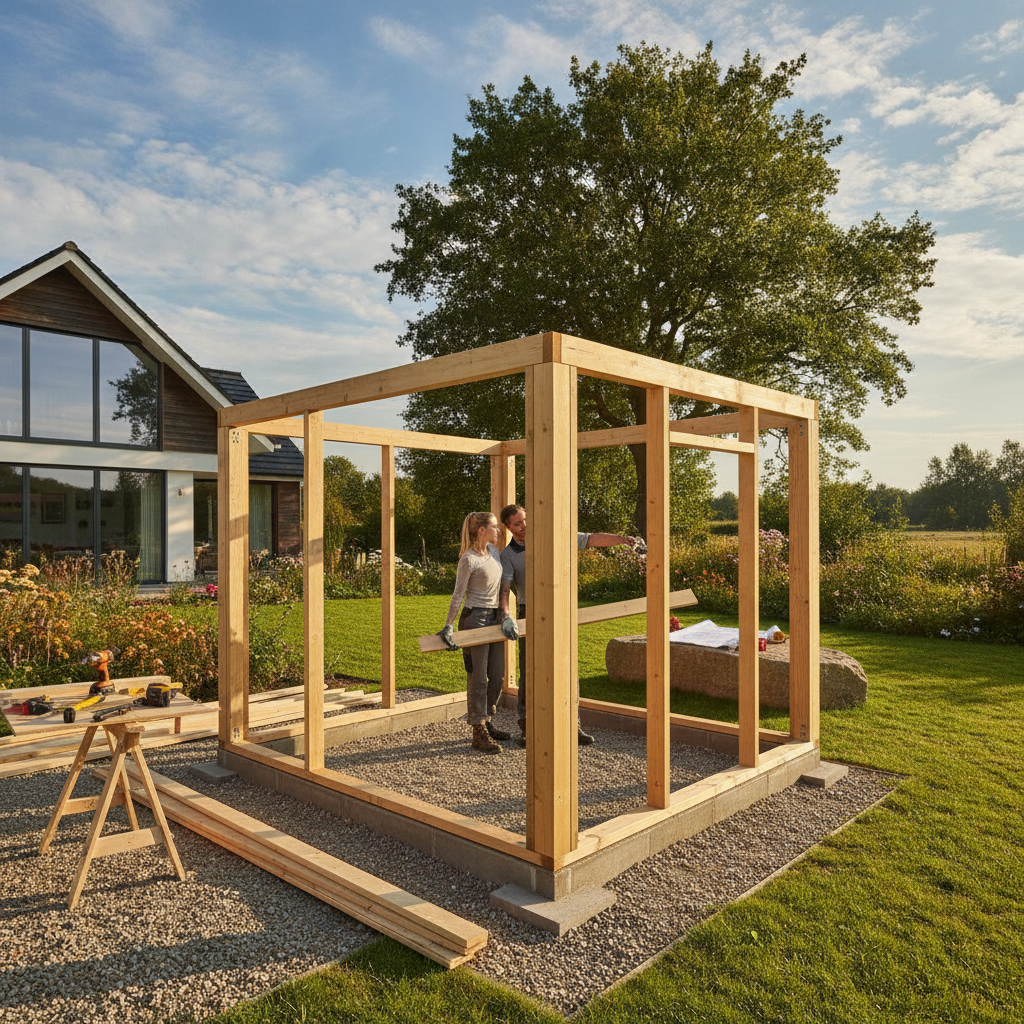 Stappenplan voor het Bouwen van een Schuur in de Tuin