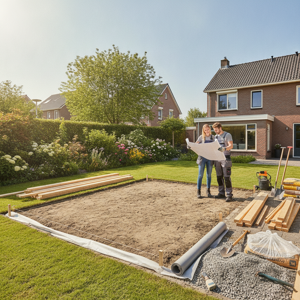 Voorbereidingen voor het Bouwen van een Schuur