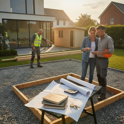 Kosten en budgettering voor het plaatsen van een tuinhuisje